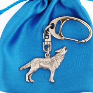 Nøkkelring i Tinn - Ulv